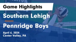 Southern Lehigh  vs Pennridge Boys Game Highlights - April 6, 2024