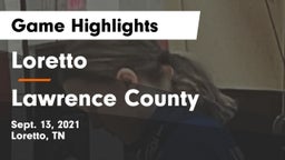 Loretto  vs Lawrence County  Game Highlights - Sept. 13, 2021