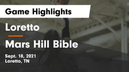 Loretto  vs Mars Hill Bible  Game Highlights - Sept. 18, 2021