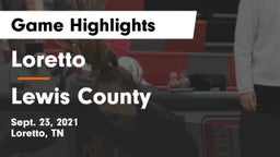 Loretto  vs Lewis County  Game Highlights - Sept. 23, 2021