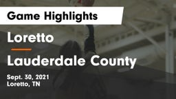 Loretto  vs Lauderdale County  Game Highlights - Sept. 30, 2021