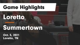 Loretto  vs Summertown Game Highlights - Oct. 5, 2021