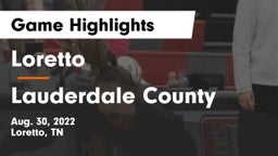 Loretto  vs Lauderdale County  Game Highlights - Aug. 30, 2022
