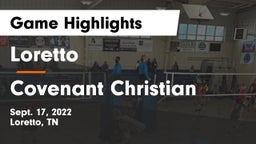 Loretto  vs Covenant Christian Game Highlights - Sept. 17, 2022
