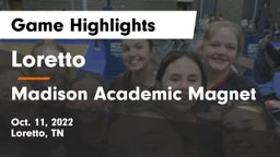 Loretto  vs Madison Academic Magnet Game Highlights - Oct. 11, 2022