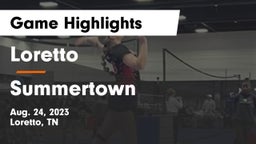 Loretto  vs Summertown Game Highlights - Aug. 24, 2023