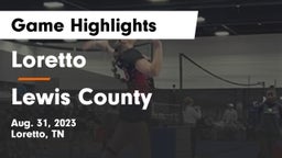 Loretto  vs Lewis County Game Highlights - Aug. 31, 2023