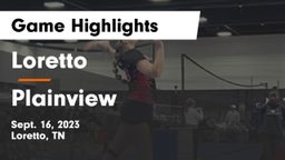 Loretto  vs Plainview Game Highlights - Sept. 16, 2023