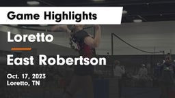Loretto  vs East Robertson  Game Highlights - Oct. 17, 2023