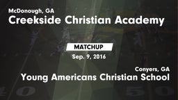 Matchup: Creekside Christian vs. Young Americans Christian School 2016