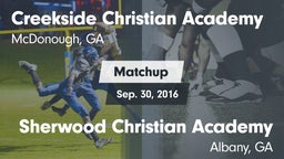 Matchup: Creekside Christian vs. Sherwood Christian Academy  2016