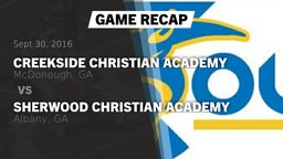 Recap: Creekside Christian Academy vs. Sherwood Christian Academy  2016