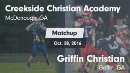Matchup: Creekside Christian vs. Griffin Christian  2016