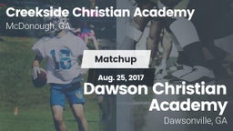 Matchup: Creekside Christian vs. Dawson Christian Academy 2017
