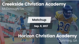 Matchup: Creekside Christian vs. Horizon Christian Academy  2017