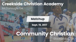 Matchup: Creekside Christian vs. Community Christian  2017
