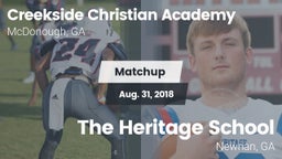 Matchup: Creekside Christian vs. The Heritage School 2018
