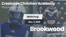Matchup: Creekside Christian vs. Brookwood  2018