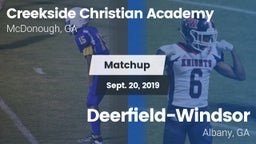 Matchup: Creekside Christian vs. Deerfield-Windsor  2019