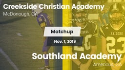 Matchup: Creekside Christian vs. Southland Academy  2019