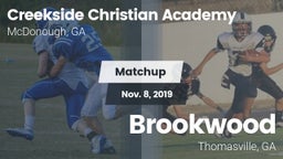 Matchup: Creekside Christian vs. Brookwood  2019