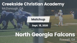 Matchup: Creekside Christian vs. North Georgia Falcons 2020
