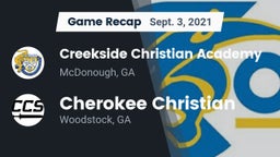 Recap: Creekside Christian Academy vs. Cherokee Christian  2021
