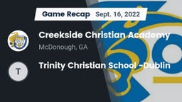 Recap: Creekside Christian Academy vs. Trinity Christian School -Dublin 2022