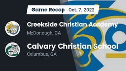 Recap: Creekside Christian Academy vs. Calvary Christian School 2022