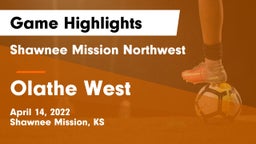 Shawnee Mission Northwest  vs Olathe West   Game Highlights - April 14, 2022