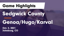 Sedgwick County  vs Genoa/Hugo/Karval Game Highlights - Oct. 2, 2021