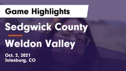 Sedgwick County  vs Weldon Valley Game Highlights - Oct. 2, 2021
