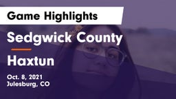 Sedgwick County  vs Haxtun  Game Highlights - Oct. 8, 2021