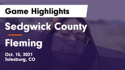 Sedgwick County  vs Fleming  Game Highlights - Oct. 15, 2021