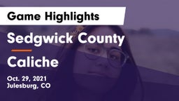 Sedgwick County  vs Caliche  Game Highlights - Oct. 29, 2021