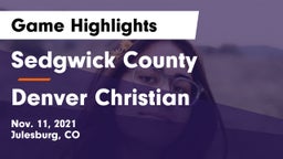 Sedgwick County  vs Denver Christian Game Highlights - Nov. 11, 2021
