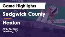 Sedgwick County  vs Haxtun  Game Highlights - Aug. 20, 2022