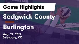 Sedgwick County  vs Burlington  Game Highlights - Aug. 27, 2022