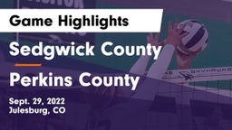 Sedgwick County  vs Perkins County  Game Highlights - Sept. 29, 2022