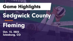 Sedgwick County  vs Fleming  Game Highlights - Oct. 13, 2022