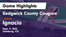 Sedgwick County Cougars vs Ignacio  Game Highlights - Sept. 9, 2023