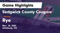 Sedgwick County Cougars vs Rye  Game Highlights - Nov. 10, 2023