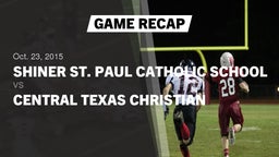 Recap: Shiner St. Paul Catholic School vs. Central Texas Christian  2015
