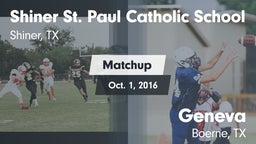Matchup: St. Paul Catholic vs. Geneva  2016