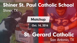 Matchup: St. Paul Catholic vs. St. Gerard Catholic  2016