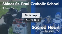 Matchup: St. Paul Catholic vs. Sacred Heart  2016