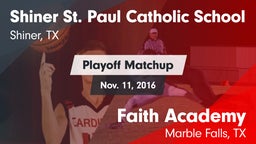 Matchup: St. Paul Catholic vs. Faith Academy  2016