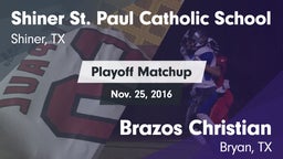 Matchup: St. Paul Catholic vs. Brazos Christian  2016