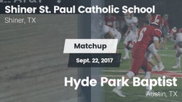 Matchup: St. Paul Catholic vs. Hyde Park Baptist  2017