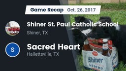 Recap: Shiner St. Paul Catholic School vs. Sacred Heart  2017